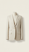 Blazer sartoriale lino crema