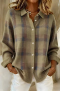 Taylor™ | Cardigan in maglia a quadri comodo