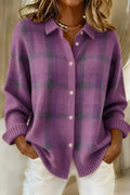 Rebecca™ | Cardigan a quadri, vestibilità rilassata