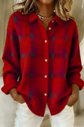 Brittany™ | Cardigan morbido a quadri con bottoni