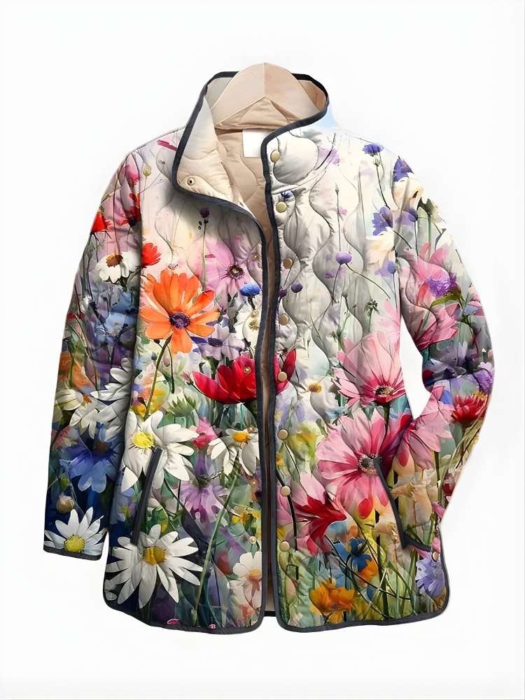 Carter™ | Giacca trapuntata floreale dal fascino vintage