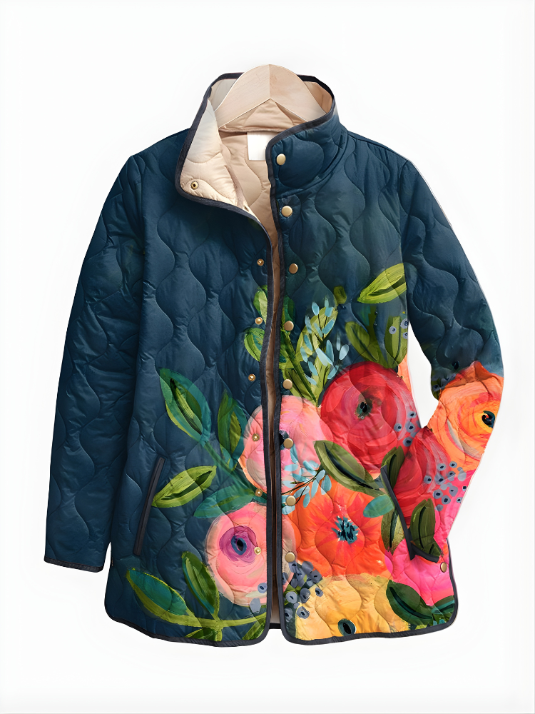 Carter™ | Giacca trapuntata floreale dal fascino vintage