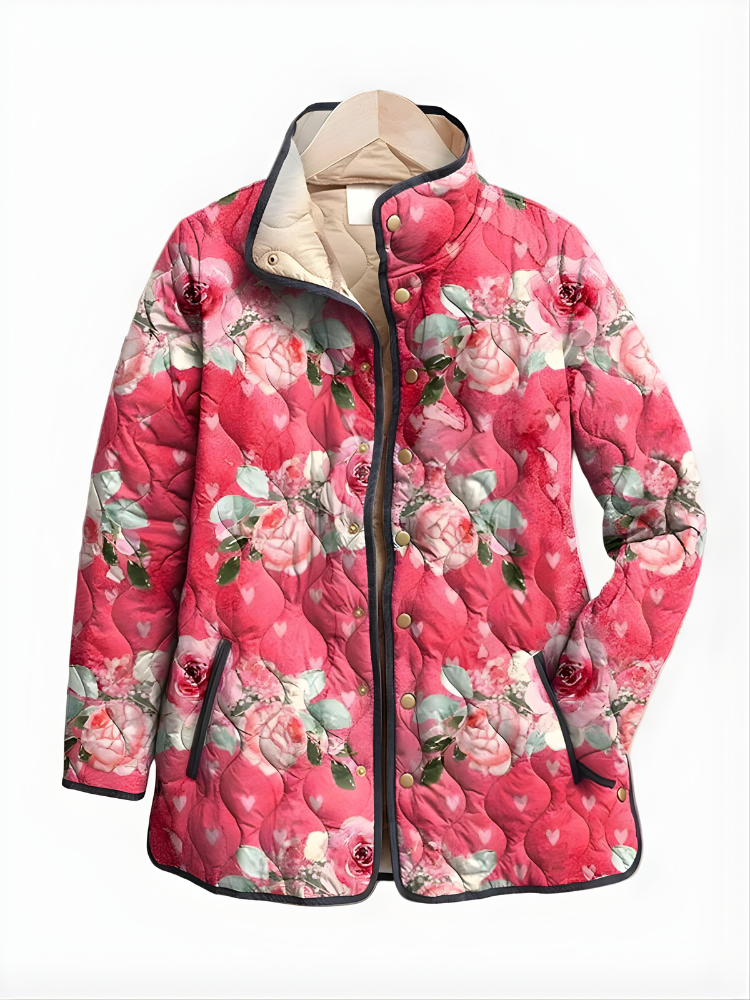 Carter™ | Giacca trapuntata floreale dal fascino vintage