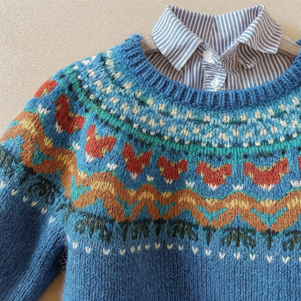 Kaylee™ | Maglione classico in maglia vintage