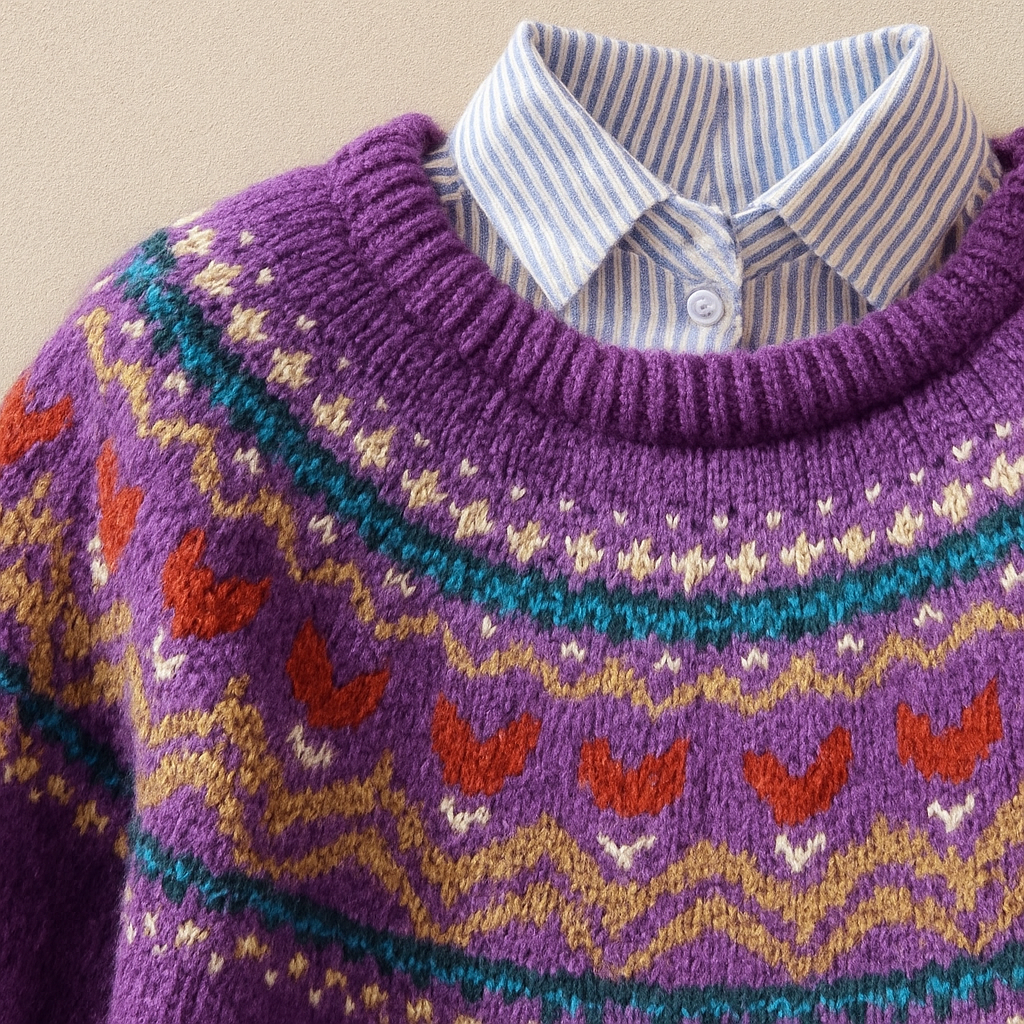 Solva™ | Maglione classico in stile vintage