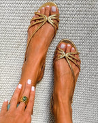 Ginevra | Sandali dorati eleganti