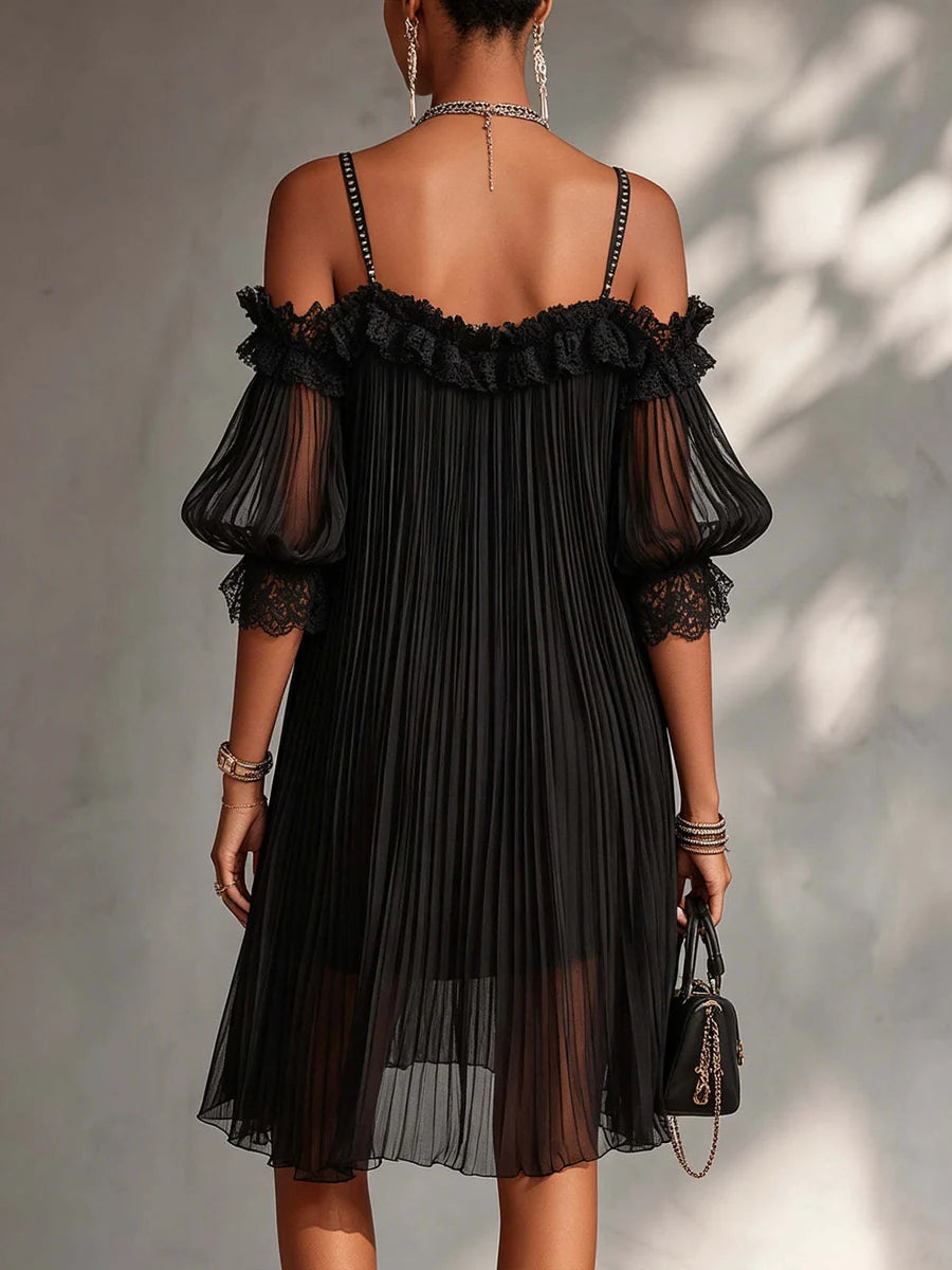 Aurora | Abito Lungo Chiffon Col V