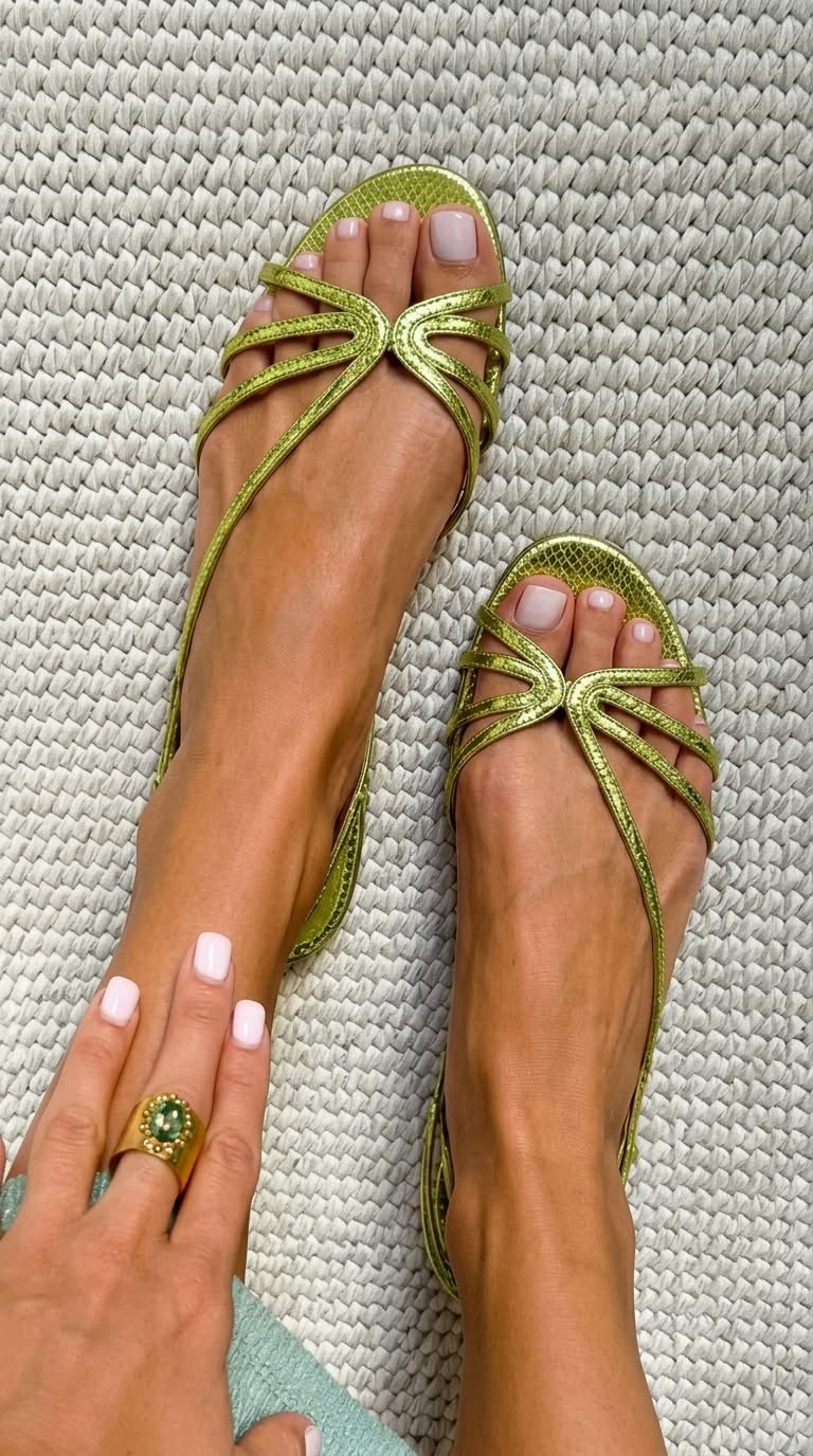 Ginevra | Sandali dorati eleganti