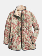Naya | Giacca trapuntata casual floreale vintage