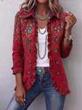 Fayrene™ | Giacca bohemien con volant dal motivo paisley