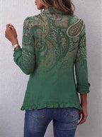 Jemara™ | Giacca a volant con stampa paisley bohemien